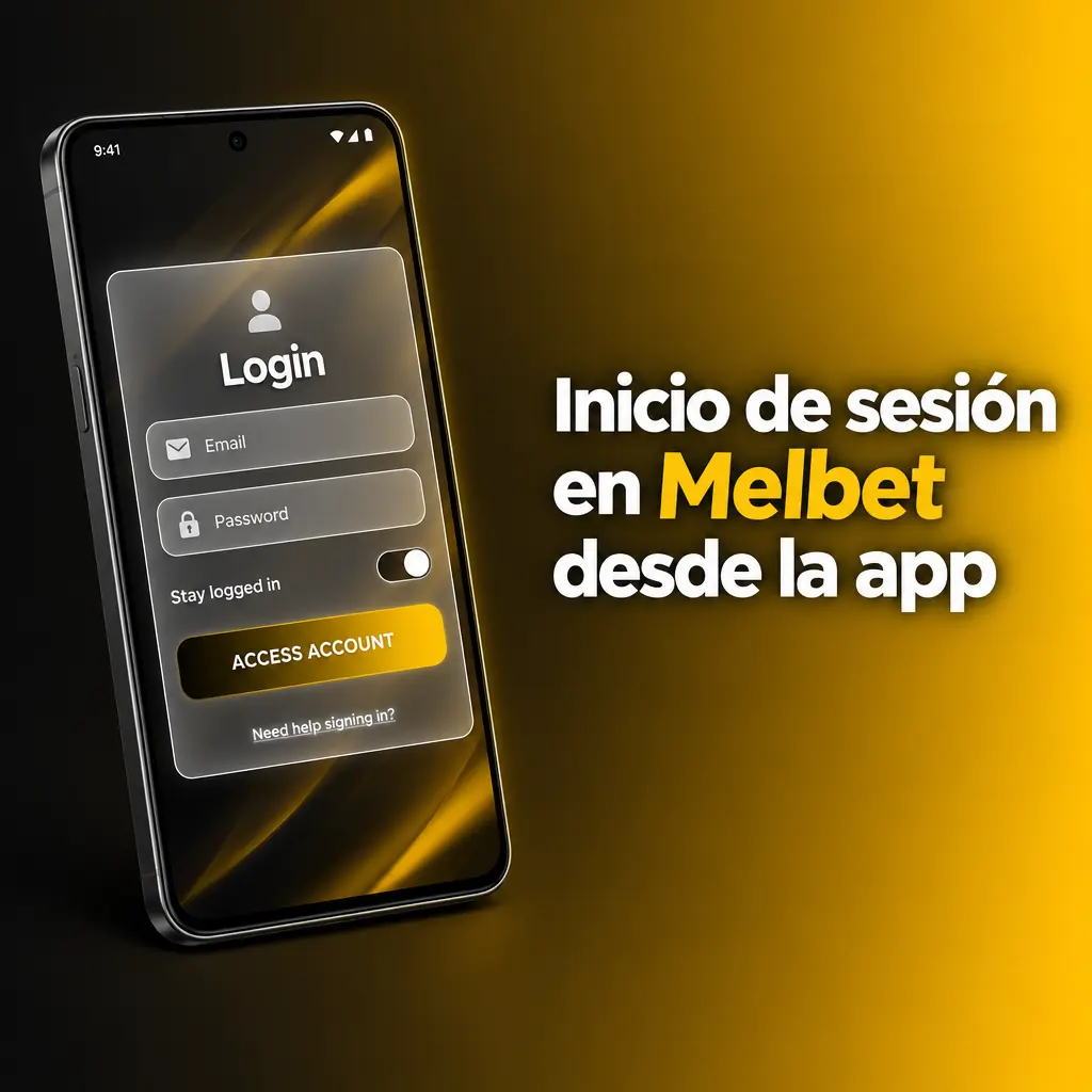 Inicio de sesión en la app móvil de Melbet
